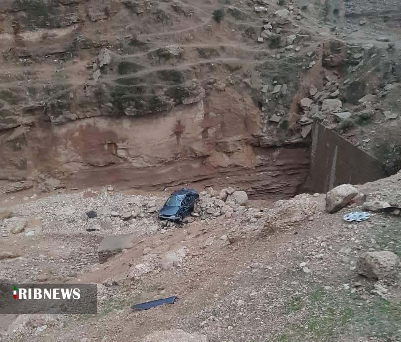 سقوط مرگبار پژو ۴۰۵ در شهرستان ایذه