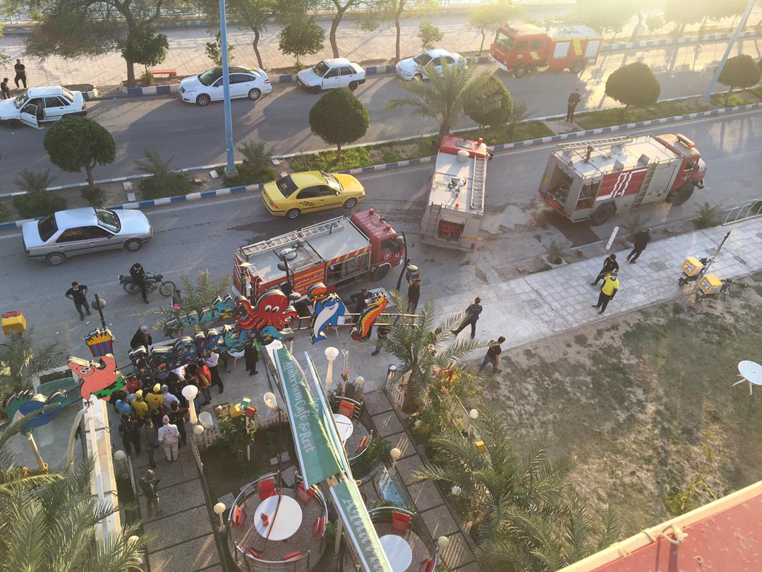 آتش سوزی یک رستوران در خرمشهر