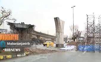 اجرای طرح دور برگردان پل امام حسن زنجان