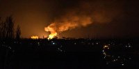 وقوع پنج انفجار در دونتسک