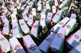 بازگشت پیکر مطهر ۶۴ شهید دوران دفاع مقدس به میهن
