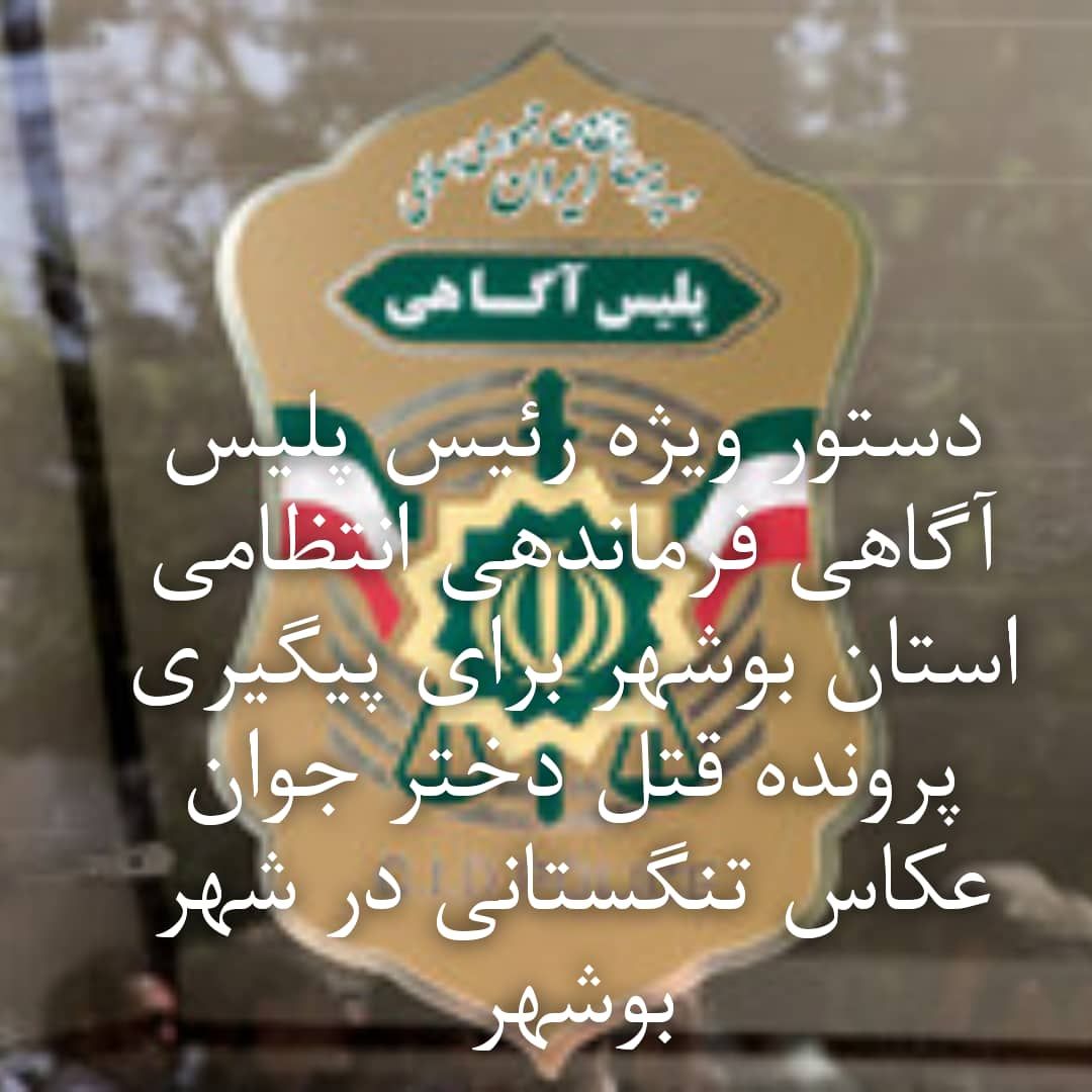 پلیس پرونده قتل دختر جوان در بوشهر را پیگیری ویژه میکند