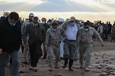 ادامه بازدید وزیر کشور از مناطق سیلزده جنوب کرمان