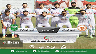 رهآورد یک امتیازی خیبر خرم آباد از مس کرمان