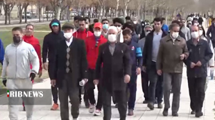 برگزاری برنامه پیاده روی محله در محله چهار باغ خرم آباد