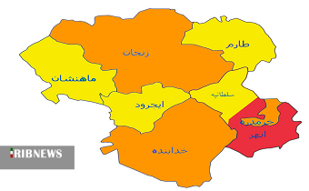 سرخی ابهر در تب کرونا