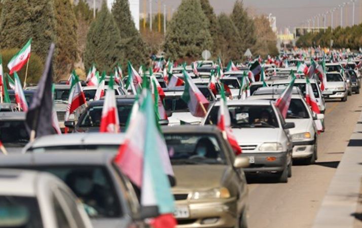 مسیرهای راهپیمایی خودرویی ۲۲ بهمن در استان یزد