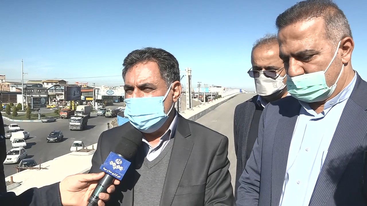افتتاح پل روگذر میدان هراز سنگر آمل تا قبل سال جدید