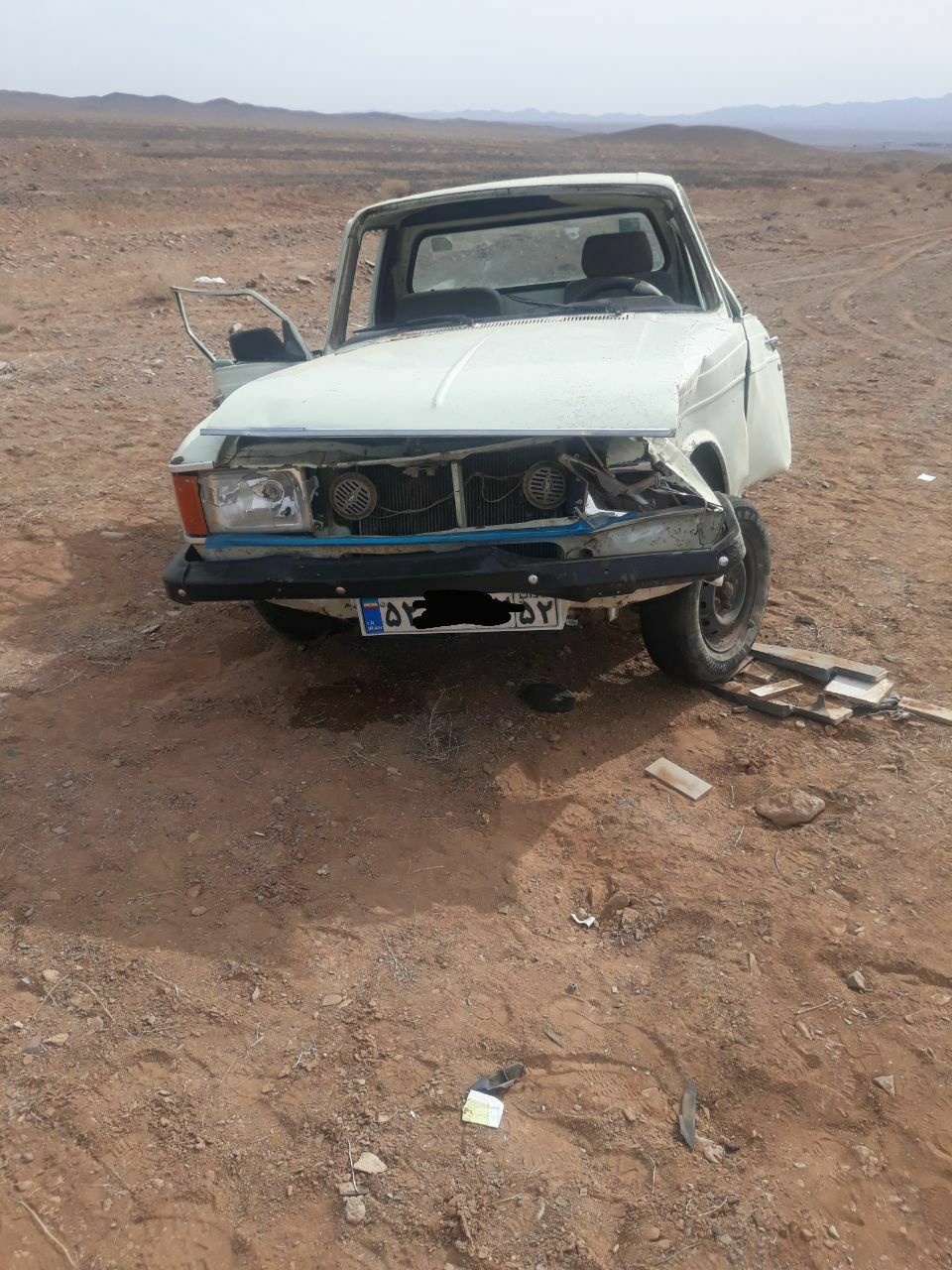 ۶ مصدوم در واژگونی وانت پیکان در محور اسدیه