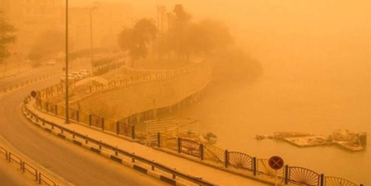 وقوع گرد و خاک در خوزستان