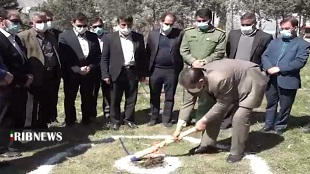 کلنگ زنی مدرسه ۱۸ کلاسه در خرم آباد