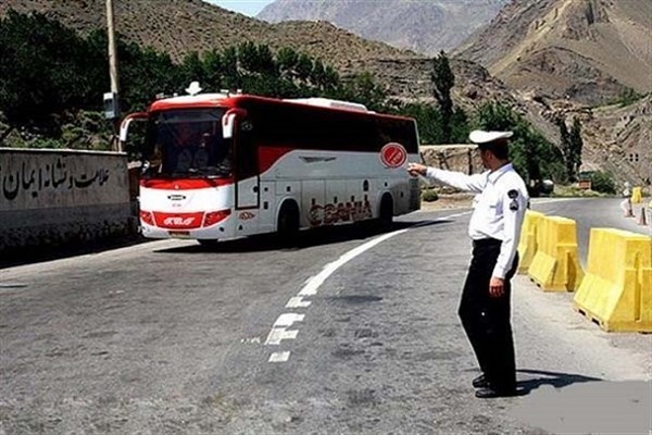توقیف اتوبوس مسافربری در ایذه