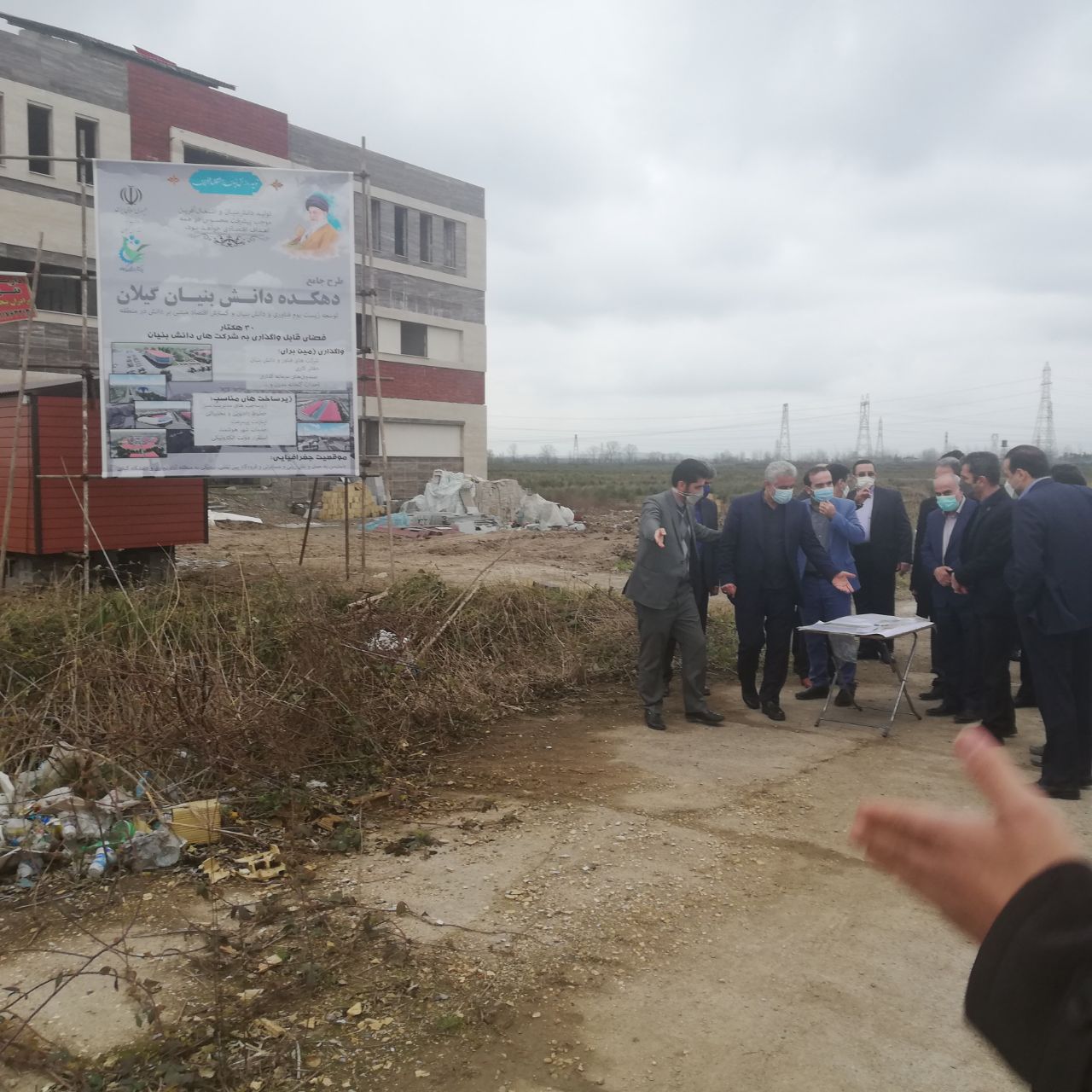 بازدید استاندار از طرح ۳۰ هکتاری دهکده دانش بنیان گیلان