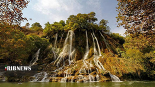 آبشار بیشه یکی از ۵۰ آبشارهای زیبای لرستان