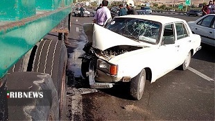 چهار زخمی در تصادف جاده نورآباد به امام زاده ابراهیم
