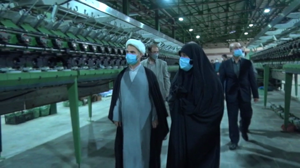 بازدید رییس کل دادگستری گیلان از کارخانه پوشش