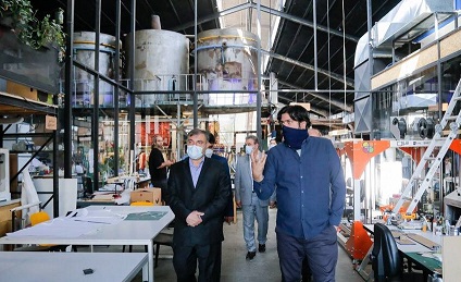 بازدید معاون سیاسی و قضایی سازمان بازرسی از کارخانه «نوآوری آزادی»