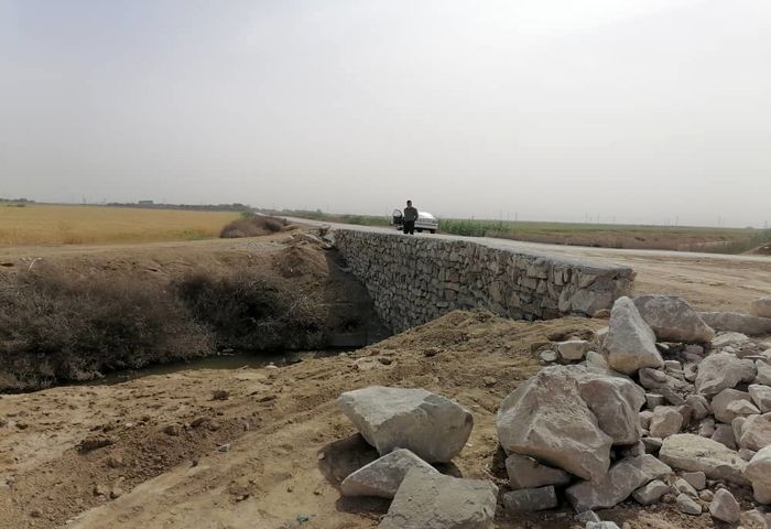 تعریض مسیر ورودی روستای بیت ملوح باوی