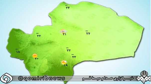 پیش بینی وزش باد، رگبار و رعد برق در قم