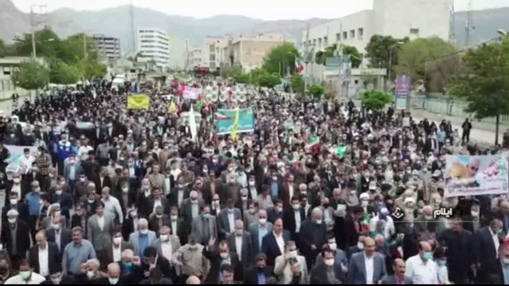 شکوه راهپیمایی روز جهانی قدس در ایلام