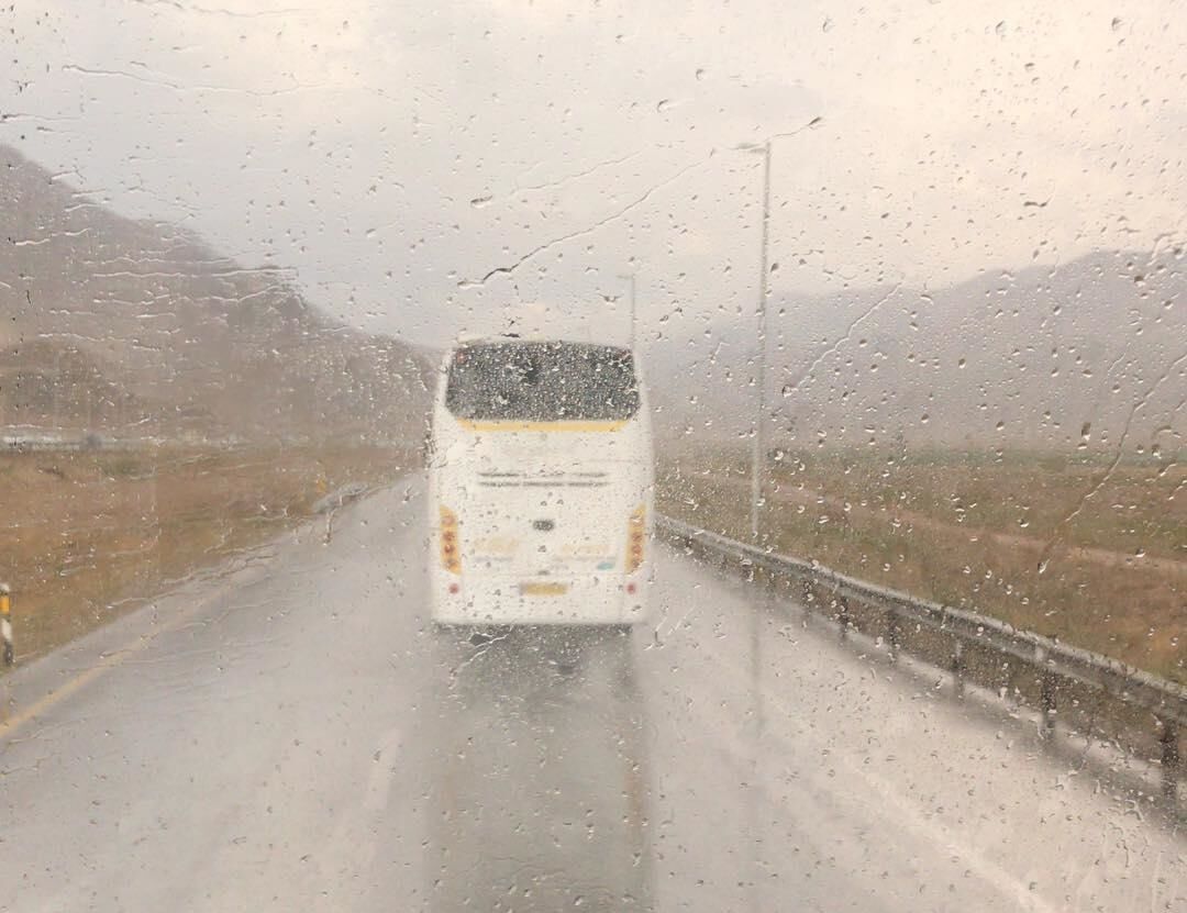 بارش باران و لغزندگی جادههای شمالی خراسان رضوی