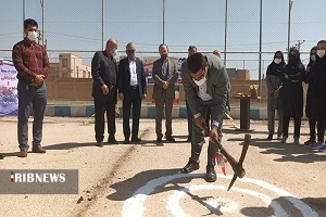 آغاز احداث زمین فوتبال و والیبال ساحلی دانش آموزی آبادان