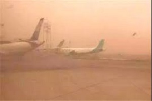 لغو پرواز فرودگاه آبادان در پی گرد و غبار