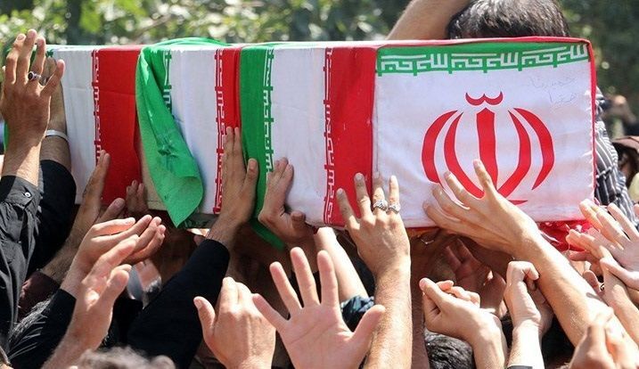 تشییع پیکر مطهر شهید گمنام در شهرستان امیدیه