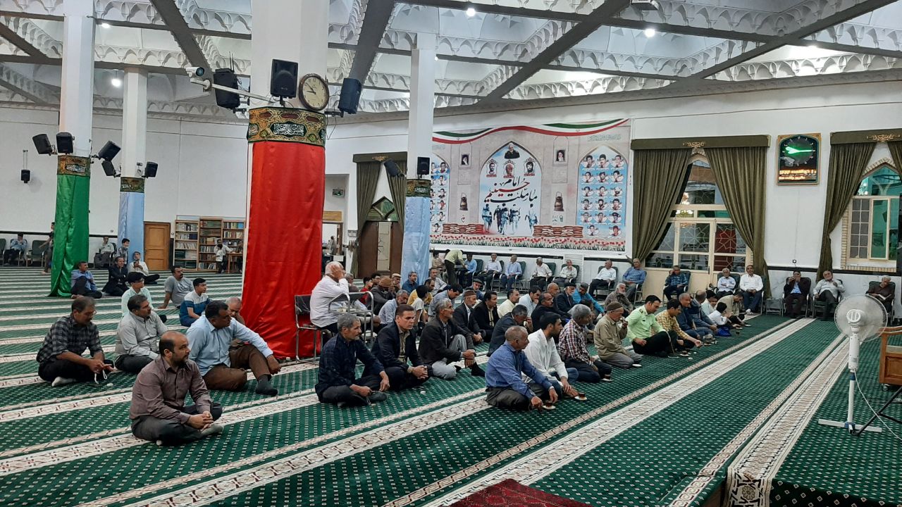 مراسم جشن میلاد امام رضا علیه السلام در مسجد جامع فیض آباد