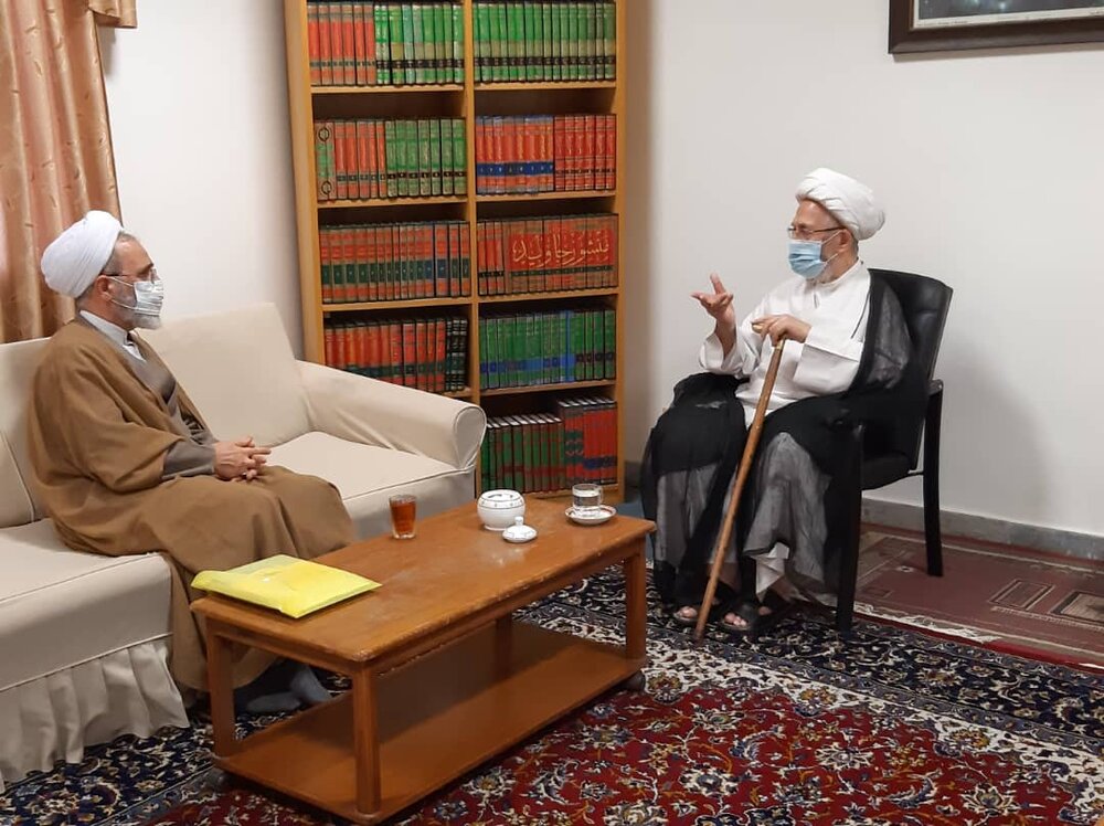 آیت الله اعرافی با مراجع عظام تقلید دیدار کرد