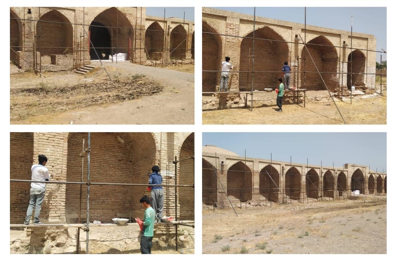 کاروانسرای تاریخی ینگی امام ساوجبلاغ مرمت می شود