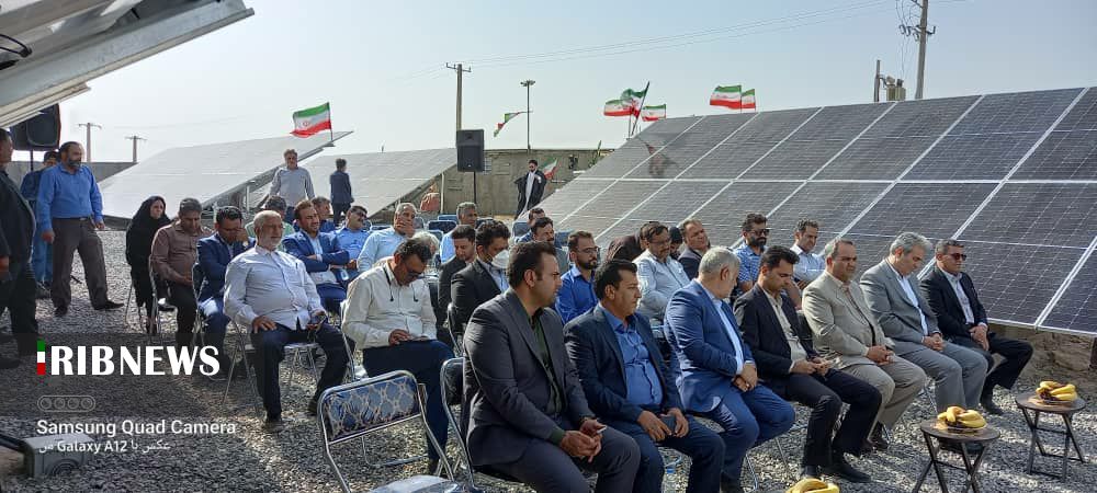 افتتاح نیروگاه خورشیدی روستای اسفند سیرجان