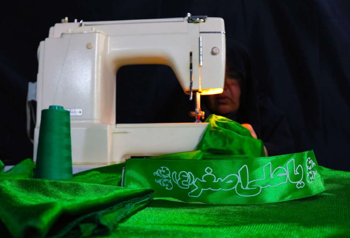 دوخت هفت هزار سری لباس شیرخوارگان حسینی