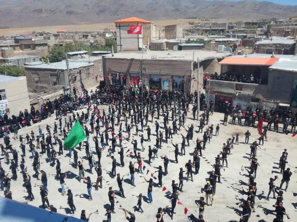 برگزاری مراسم علم خبری روستای حصار شهرستان زبرخان