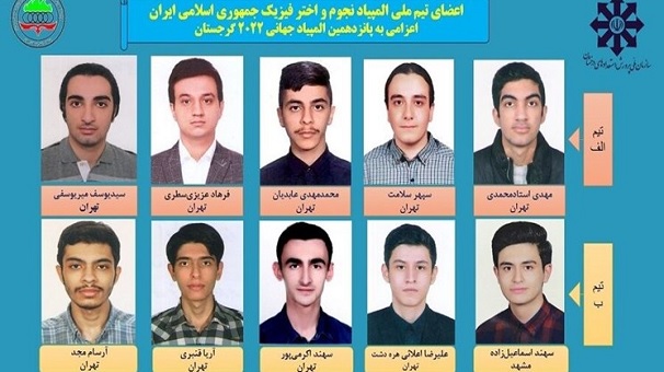بازگشت تیم المپیاد نجوم و اختر فیزیک دانش‌آموزان به کشور