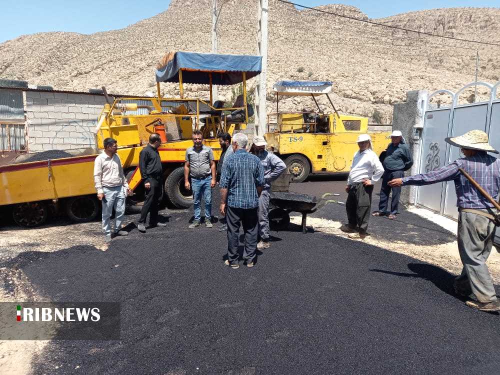 بهسازی معابر روستا‌یی بخش بانش بیضا